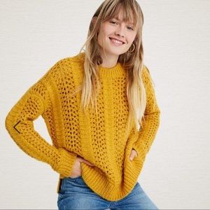 💛 Madewell Windemere Pointelle Pullover Sweater